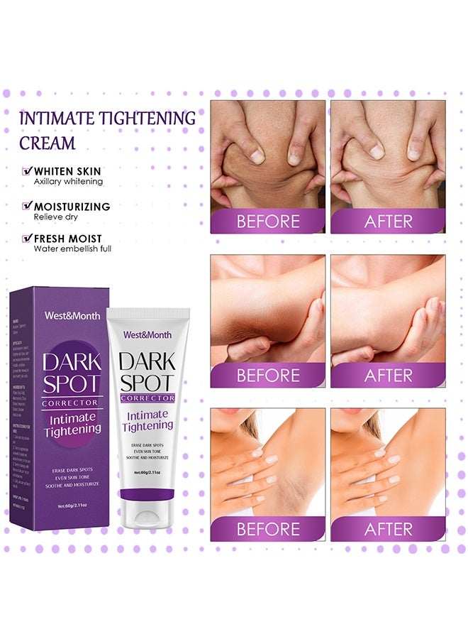 West&Month Dark Spot Corrector Cream-Dark Spot Remover, Underarm Cream, Neck, Back, Legs, Elbows, Private Areas, Premium Botanical Ingredients 60g - Image 5