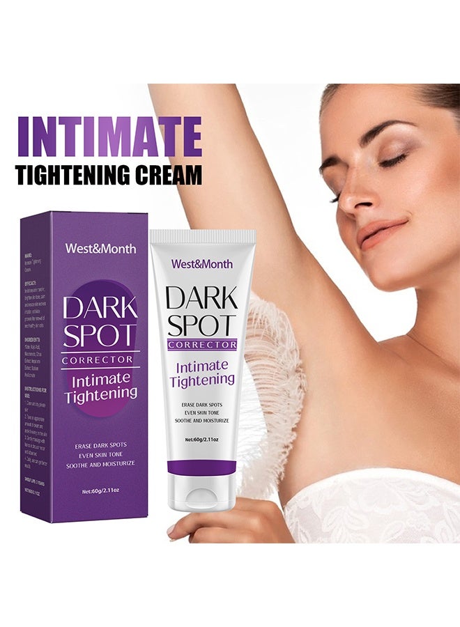West&Month Dark Spot Corrector Cream-Dark Spot Remover, Underarm Cream, Neck, Back, Legs, Elbows, Private Areas, Premium Botanical Ingredients 60g - Image 1