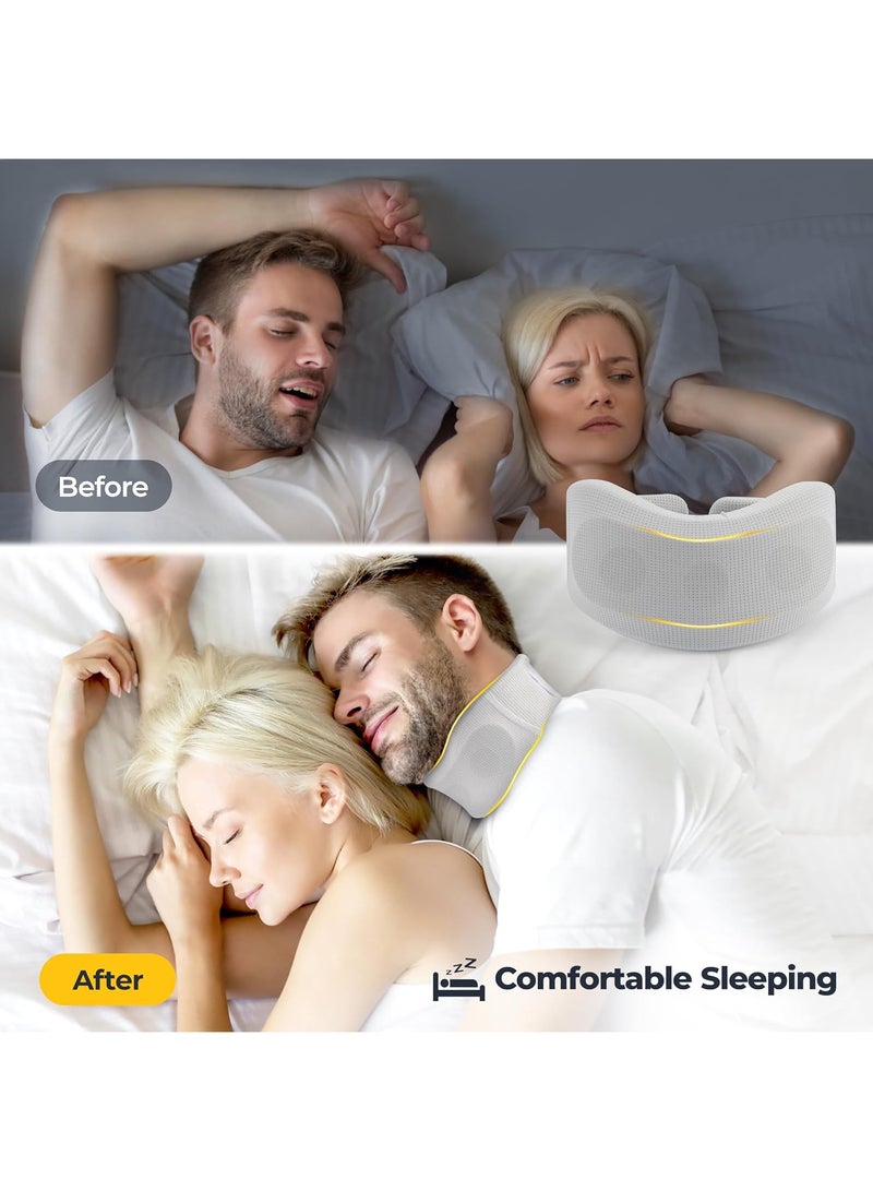 FASHION HOME دعامة الرقبة لآلام الرقبة والدعم تخفف الألم والضغط في العمود الفقري تدعم وتثبت الفقرات طوق عنق إسفنجي للنوم - Image 4