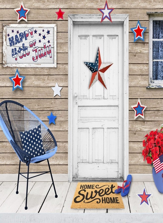 Aflyu 63 Pieces Patriotic Star Cutouts Red White and Blue Glitter Star Paper Cutouts Kit 4th of July Decoration for Independence Day Bulletin Board Classroom Wall Party Decoration Supply (Color A, 63) - Image 5