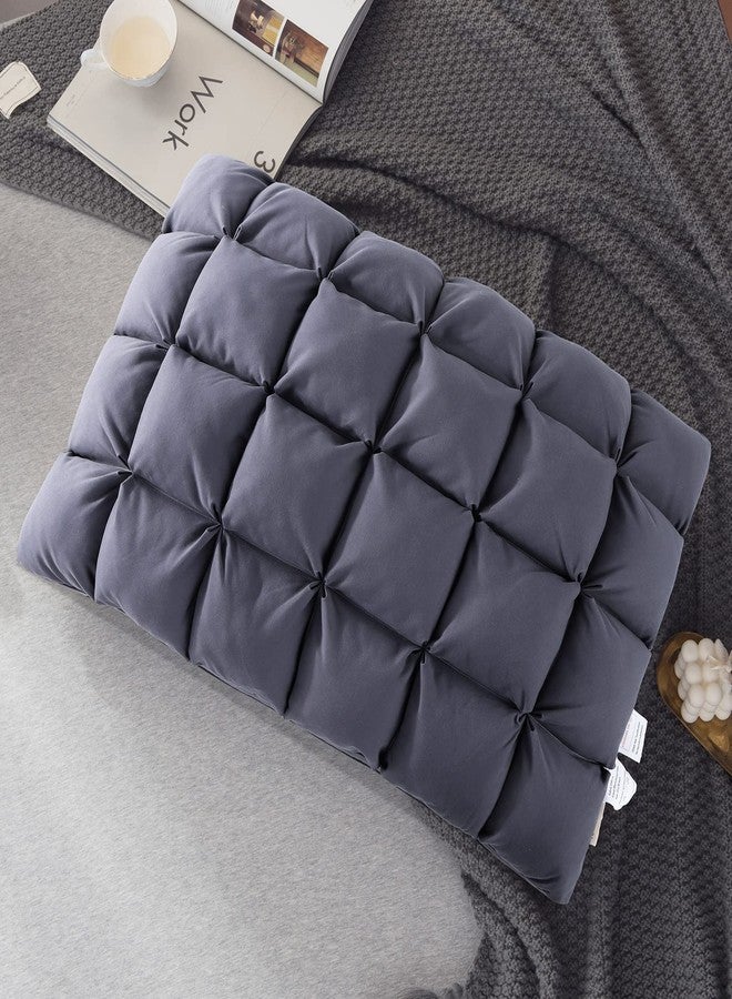 YOUR MOON Soft Pillows for Sleeping, Support Bed Pillows, Fluffy Down Alternative Pillow, Luxury Hotel Gel Pillows for Side Sleeping Queen Size (Gray) - Image 1
