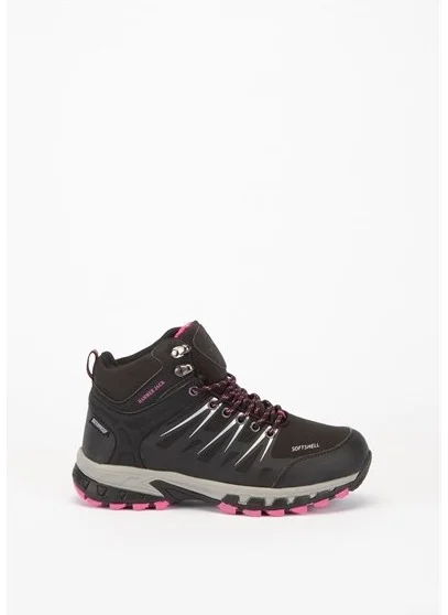 هامر جاك 19900-G Women's Black-Pink Faux Leather Boots