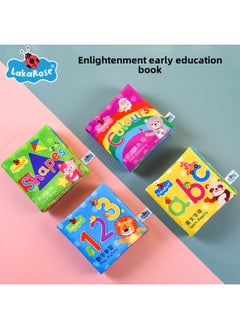 Generic LakaRose Chinese And English Cloth Book Early Education Cognition Traditional English Bilingual Label Cloth Book Baby Toy Book-Color:L013E Cognitive Cloth Book "shape]  - Image 3