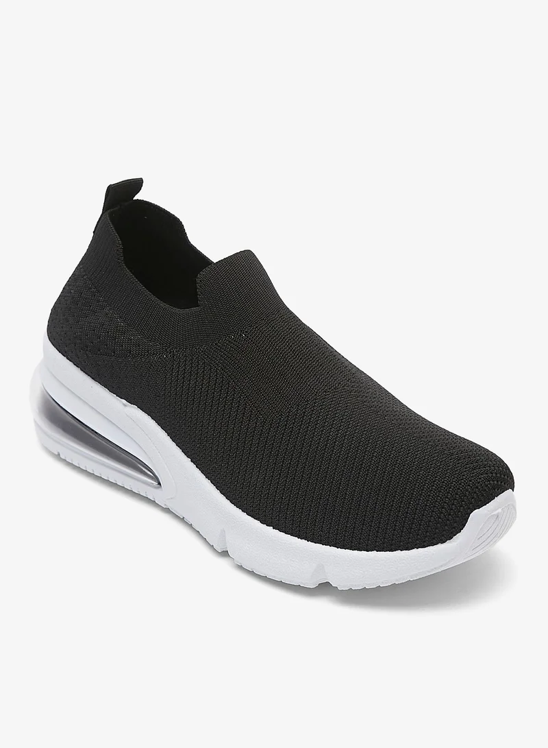 shoexpress Mesh Detail Slip-On Womens' Sports Shoes with Pull Up Tab