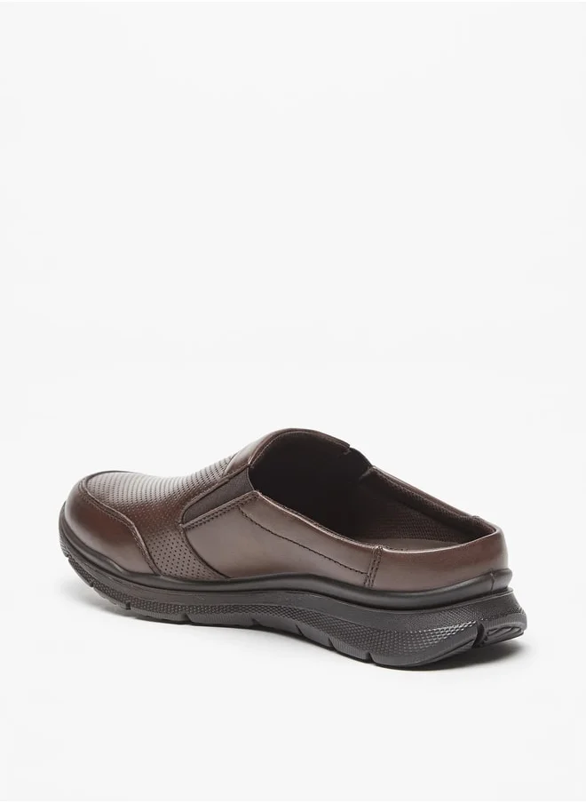 لو كونفورت Men's Textured Slip-On Loafers