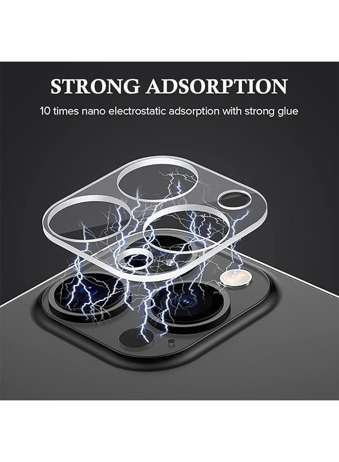 إكس ليفيل جراب 5 في 1 لهاتف iPhone 16 Pro Max مزود بواقي شاشة من الزجاج المقوى وطبقة حماية لعدسة الكاميرا، يدعم الشحن اللاسلكي، فائق النحافة، مقاوم للصدمات والخدوش وبصمات الأصابع، مصنوع من مادة شفافة. - Image 4