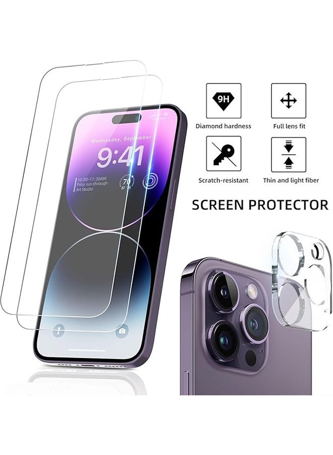 إكس ليفيل جراب 5 في 1 لهاتف iPhone 16 Pro Max مزود بواقي شاشة من الزجاج المقوى وطبقة حماية لعدسة الكاميرا، يدعم الشحن اللاسلكي، فائق النحافة، مقاوم للصدمات والخدوش وبصمات الأصابع، مصنوع من مادة شفافة. - Image 2