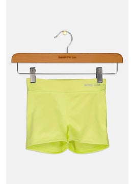 Lefties Kids Girl Training Shorts, Lime Green  - Image 1