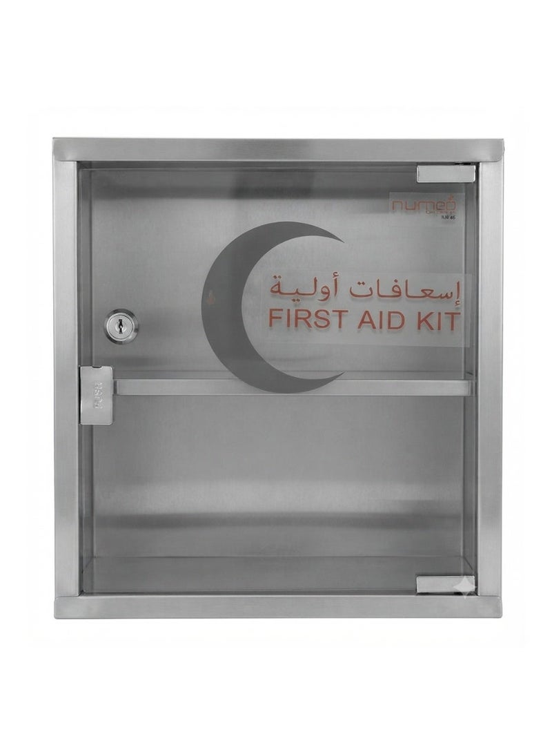 مرقمة صندوق إسعافات أولية معدني بواجهة زجاجية - نيومد متوسط - NM-46 - Image 3