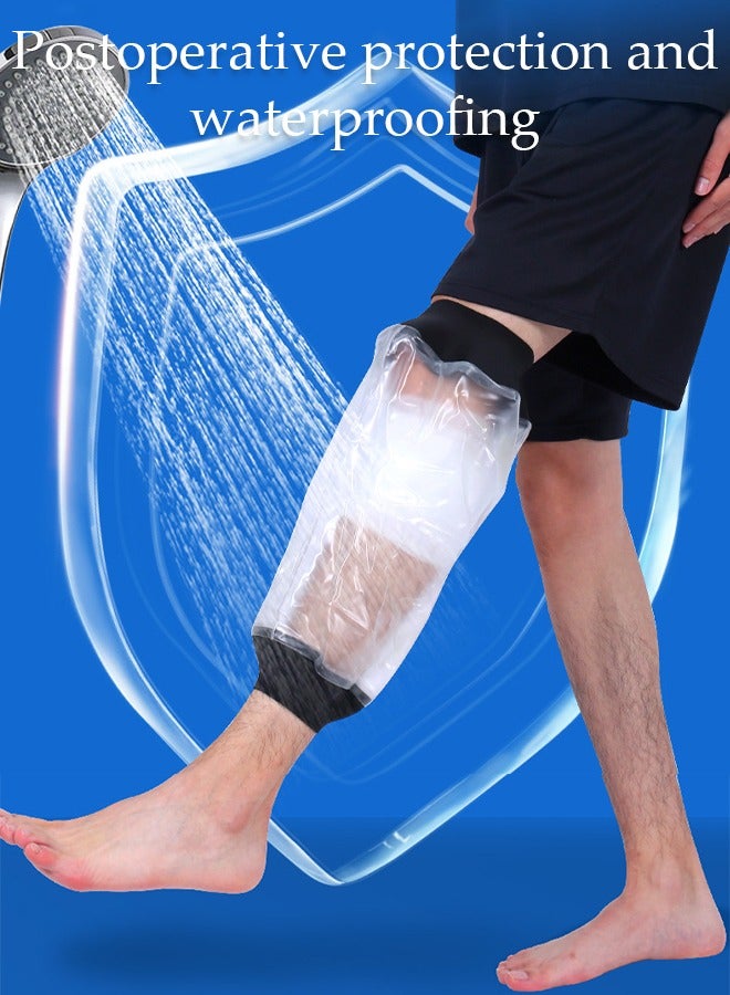 DUNISO Water Proof Leg Cast Cover for Shower，Watertight Foot Protector，Reusable Shower Bag，Protection to Wounds,Apply to Surgery，Thigh，Ankle，Knee，Shower - Image 4
