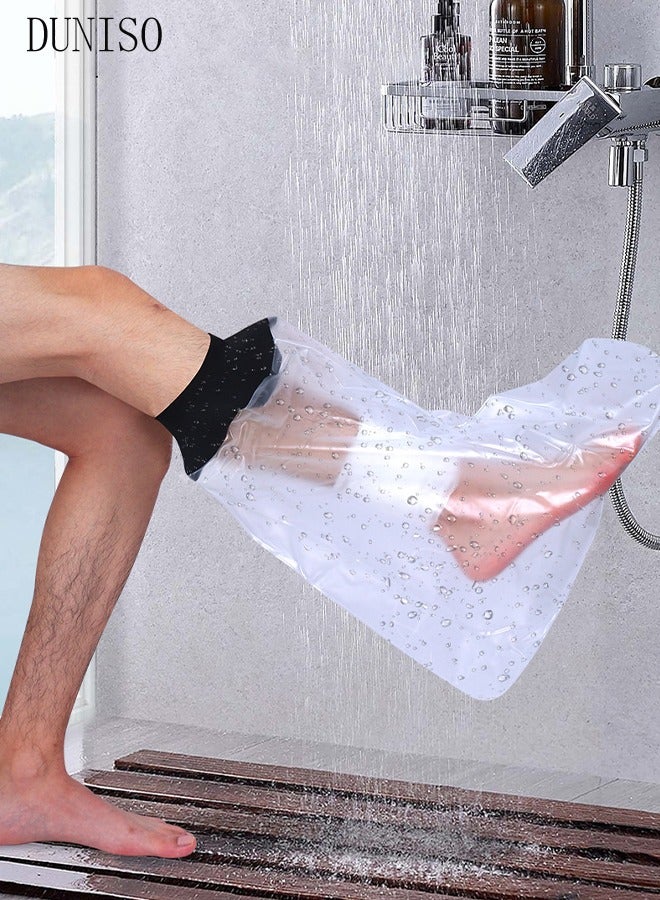 DUNISO Water Proof Leg Cast Cover for Shower，Watertight Foot Protector，Reusable Shower Bag，Protection to Wounds,Apply to Surgery，Thigh，Ankle，Knee，Shower - Image 2