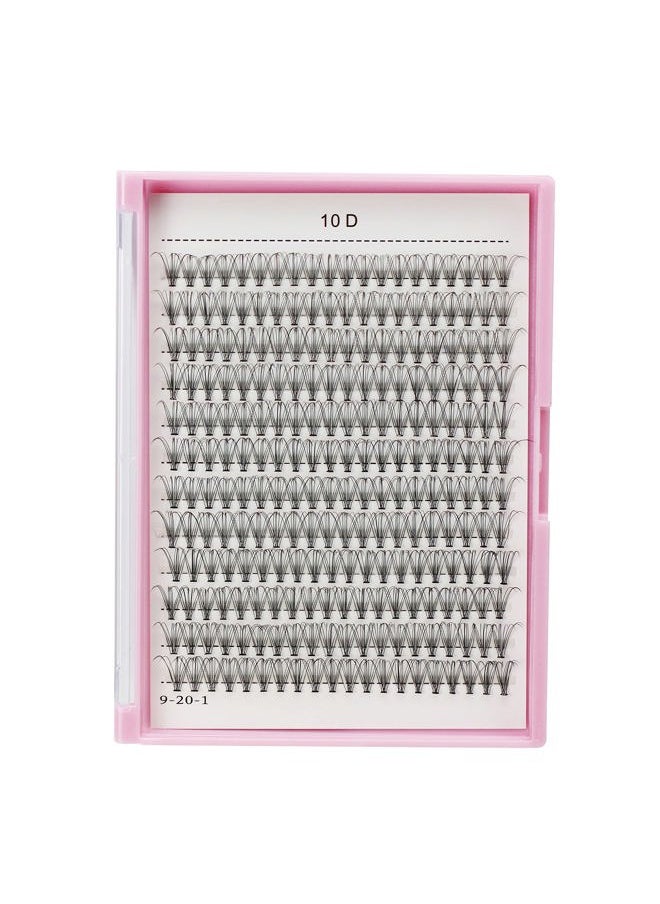 Vayator 10D 8-20mm To Choose Grafting Eyelashes D curl Personalized False Eyelashes Clusters Black False Eyelashes Professional Makeup False Eyelashes (18mm)  - Image 1