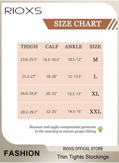 RIOXS Women's 4 Pairs Thin Tights, Opaque Sheer Tights, Ultra-Thin Soft Stocking, Ladies Thigh Highs Stockings, Women's Footed Pantyhose Hosiery Tights Stockings  - Image 3