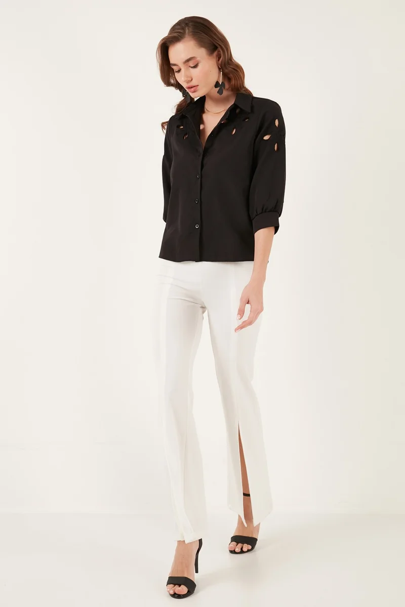 Lela Regular Fit Embroidered Shirt Women's Shirt 611GO10030355