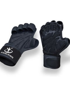 AURORA New Ventilated Workout Gloves with strong grip and Palm Protection both For Men and Women Exceptional For Cross training Gym Cycling Weightlifting  - Image 2