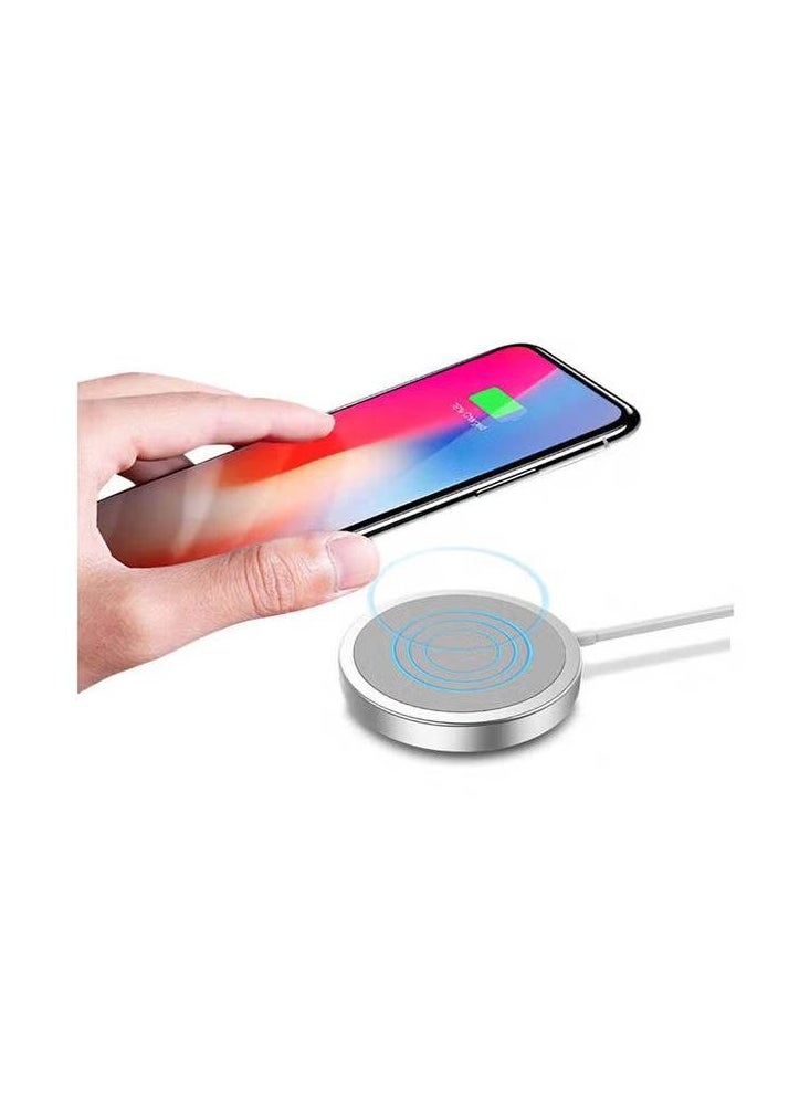 GENNEXT - 15W Fast Magnetic Wireless Charger Pad Compatible with iPhone 12/12 Pro Max/Mini/AirPods Pro White - Image 1