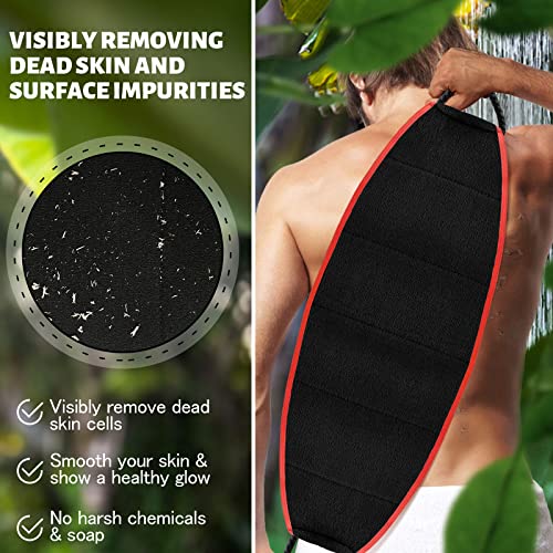 Evridwear Exfoliating Body Scrubber with Handles Back Washer Back Scrubber for Shower Bath Dry Skin Whole Body Deep Clean Men Women(Heavy) - Image 2
