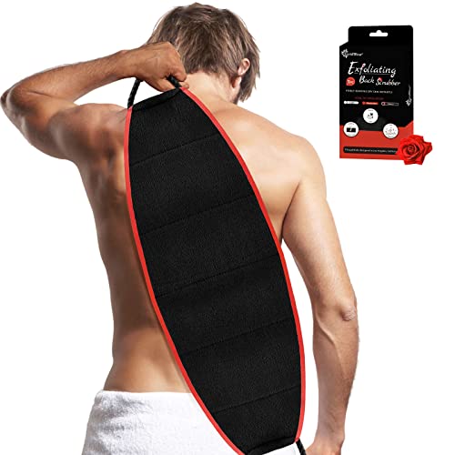 Evridwear Exfoliating Body Scrubber with Handles Back Washer Back Scrubber for Shower Bath Dry Skin Whole Body Deep Clean Men Women(Heavy) - Image 1