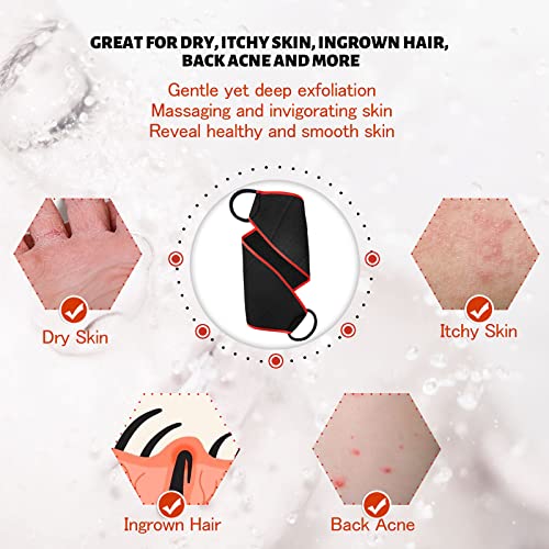 Evridwear Exfoliating Body Scrubber with Handles Back Washer Back Scrubber for Shower Bath Dry Skin Whole Body Deep Clean Men Women(Heavy) - Image 3