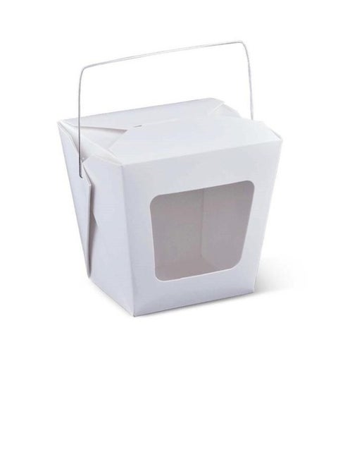Paper Bag with Wire Handle and Window – 26 oz (25 pcs)