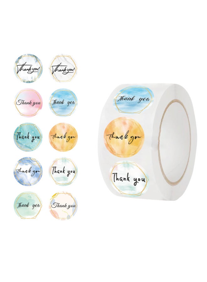 500 Sheets/roll Cartoon Roll Stickers Cute Reward Children Gift Stickers Decorative Adhesive Envelope Sealing Stickers