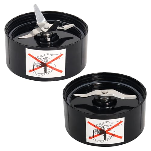 Replacement Blender Blades Compatible with Magic Bullet MB1001 Dual Cross Flat Cutting Blades Set HeavyDuty Stainless Steel Compatible with Magic Bullet Blender Cups Fits All Standard Lids