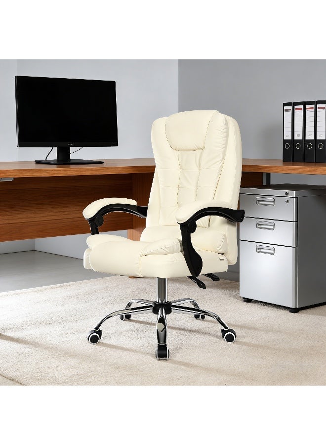 Anvanke Executive Office Desk Chair with Footrest - Ergonomic Comfort for Managerial & Home Office Use - Image 1