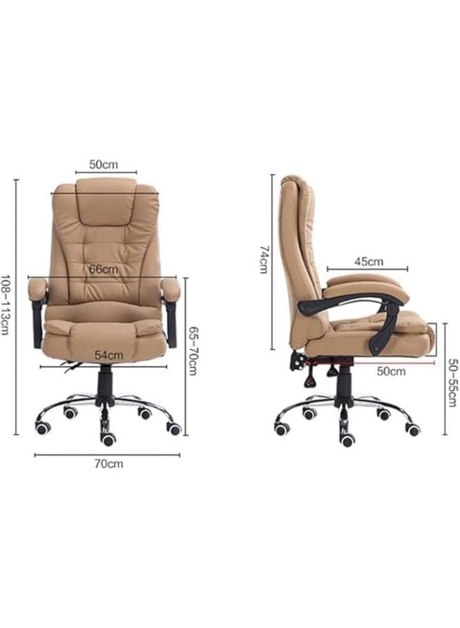 Anvanke Executive Office Desk Chair with Footrest - Ergonomic Comfort for Managerial & Home Office Use - Image 2