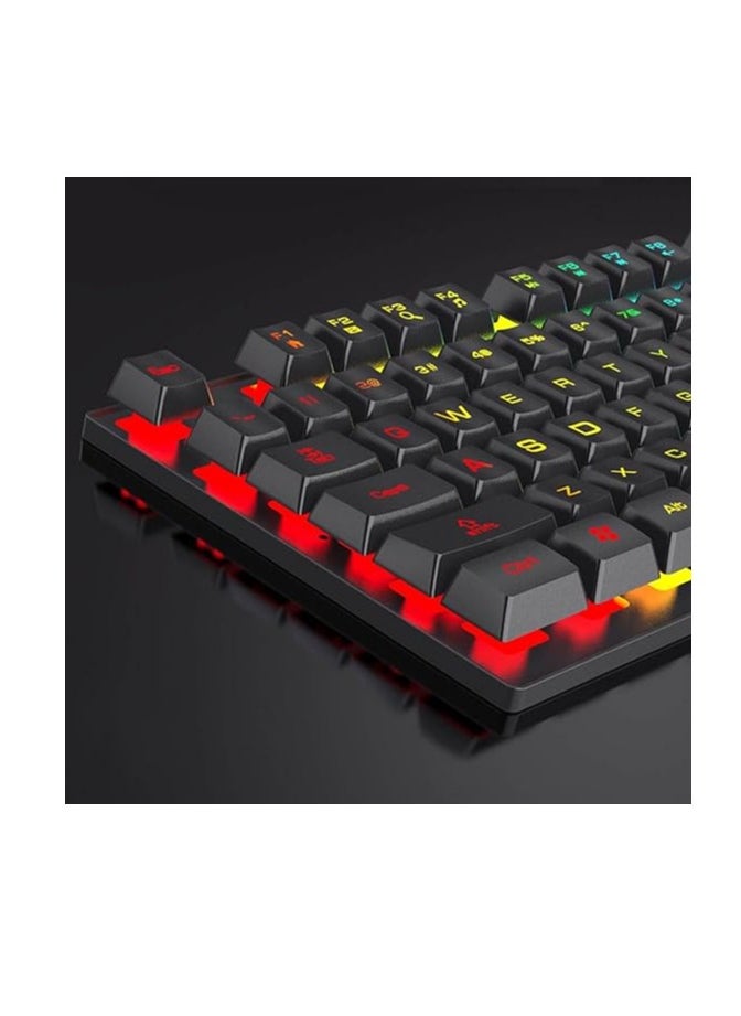 Forev - Forev gaming keyboard and mouse - model - FV-Q305S - 104 RGB backlit keys. Dustproof and waterproof, black - Image 1