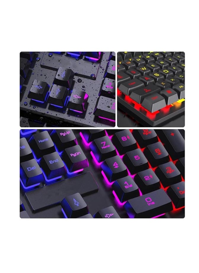 Forev - Forev gaming keyboard and mouse - model - FV-Q305S - 104 RGB backlit keys. Dustproof and waterproof, black - Image 1
