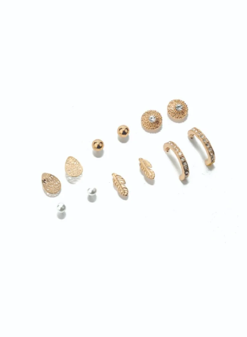 AMICA Assorted Set of 6 Fashion Earring Studs