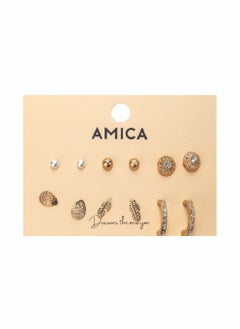 AMICA Assorted Set of 6 Fashion Earring Studs  - Image 3