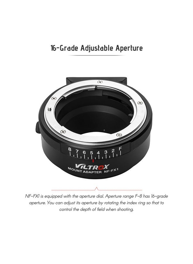 NIBEMINENT Camera Mount Adapter Ring Black/Silver - Image 2