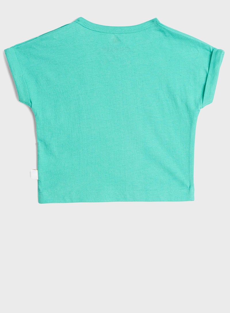 Cheekee Munkee Kids Graphic Round Neck T-Shirt - Image 2