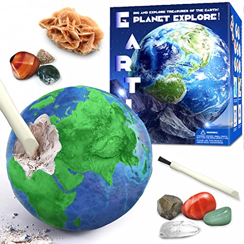 Oligitdi Rocks and Minerals Education Set Archaeological Toys Excavation Toys Archaeological DIY Assembly Model for Children - Image 1