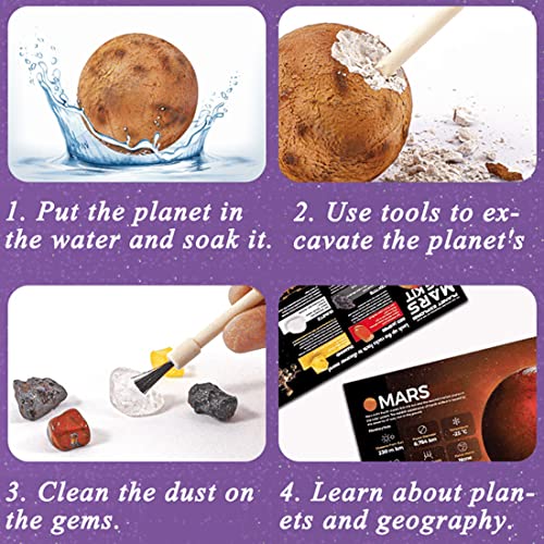 Oligitdi Rocks and Minerals Education Set Archaeological Toys Excavation Toys Archaeological DIY Assembly Model for Children - Image 3