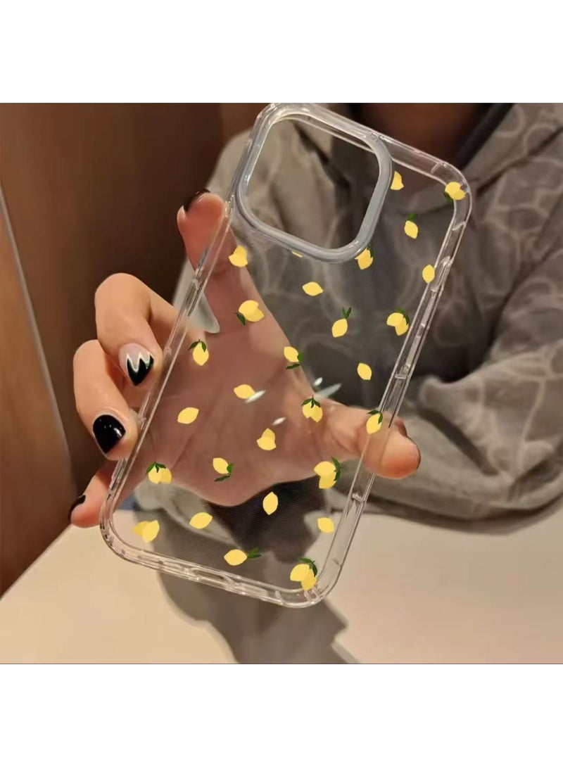 NIBEMINENT Full Screen Of Small Yellow Flowers Protective TPU Case Cover For iPhone 16, Clear - Image 3