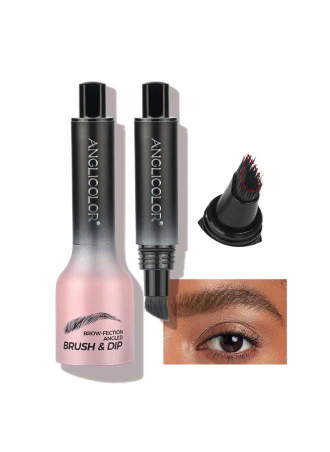 Anglicolor Upgraded Liquid Microblading Eyebrow Pen,Teardrop Angled Micro Eyebrow Brush To Microblading Eyebrow,Hair-Like Strokes,Natural Easy To Color Long Lasting Quick Drying (#05Espresso)  - Image 1