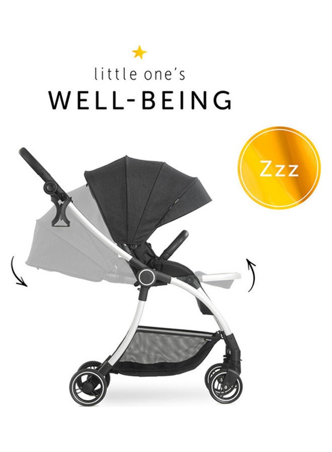 Hauck Colibri Travel Buggy, Melange Navy - From Newborn to 25kg, Ultra-Light Stroller - Image 5