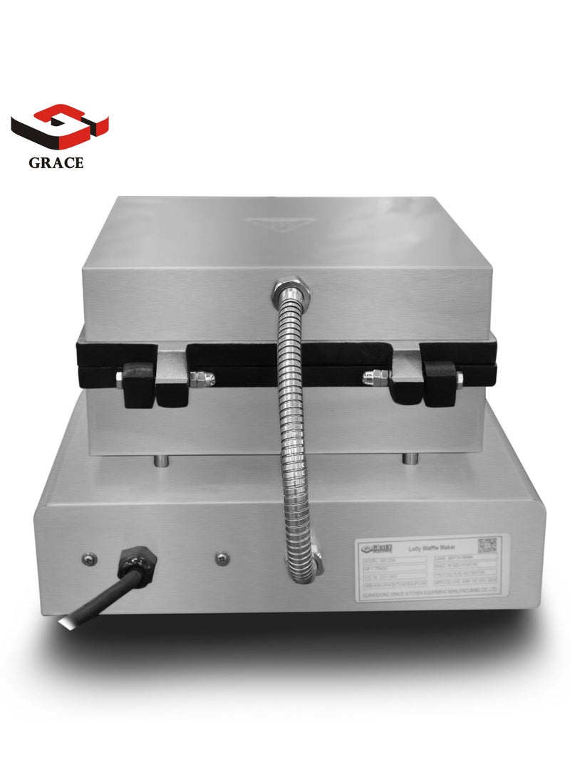 Grace Commercial Popsicle Stick Waffle 6 Mould s Lolly Waffle Machine - Image 5