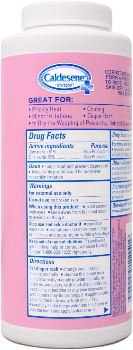 Caldesene Medicated Protecting Powder with Zinc Oxide  Cornstarch 5 oz Pack of 11 - Image 2
