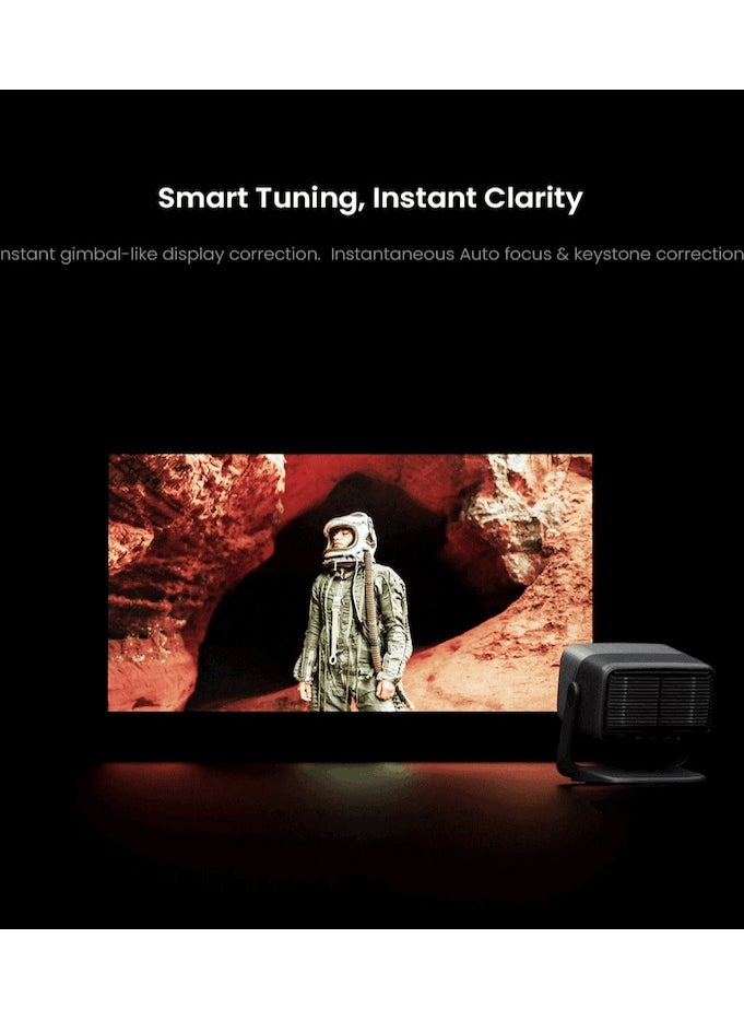 JMGO N1 Ultra 4K Triple Laser Projector, 360 Freestyle Gimbal, Blu-Ray 3D, 2200 CVIA Lumen, HDR 10, Android TV 11, 10W2 Dynaudio Speakers, Instant Keystone Correction, Smart & Portable Theater