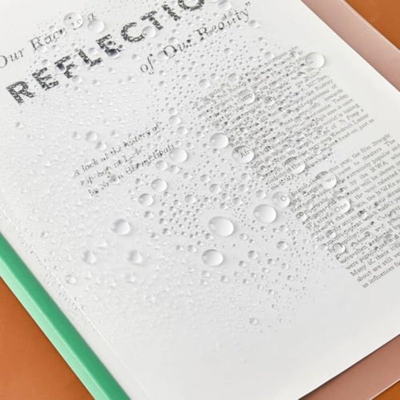 10Pcs Clear Report Covers with Sliding Bar, 40 Sheet Capacity Plastic Binder Paper Protector, Report Folders with Clear Cover for Resume File Documents, 5 Colors - Image 5