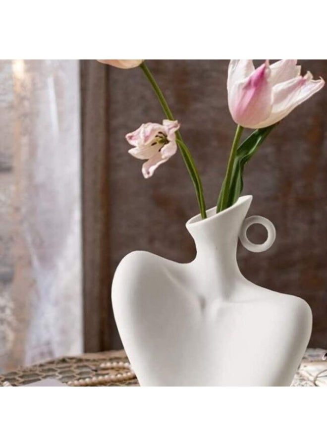 Lady Vase: Where Feminine Touch Meets Art and Decor. The perfect design to add luxury and elegance. White color.