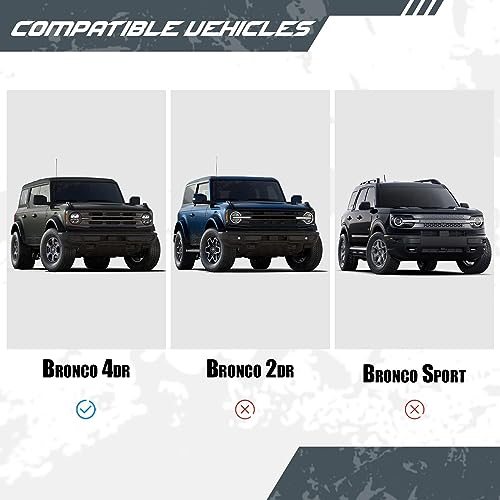 Broaddict 2X Wall Mount Door Storage Hanger Bracket Fit for 2021-2025 Ford Bronco 4 Door - Image 3