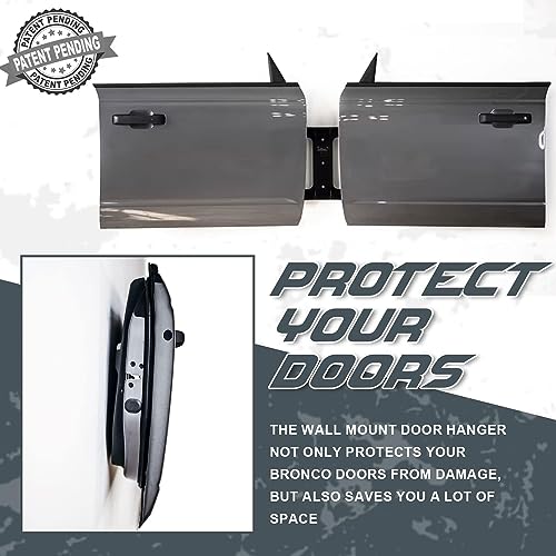 Broaddict 2X Wall Mount Door Storage Hanger Bracket Fit for 2021-2025 Ford Bronco 4 Door - Image 4