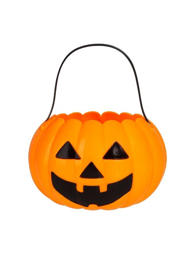 Small Pumpkin Candy Bucket for Halloween 7cm – Trick or Treat Squishy Pumpkin Basket For Kids And Party Decorations - Image 1