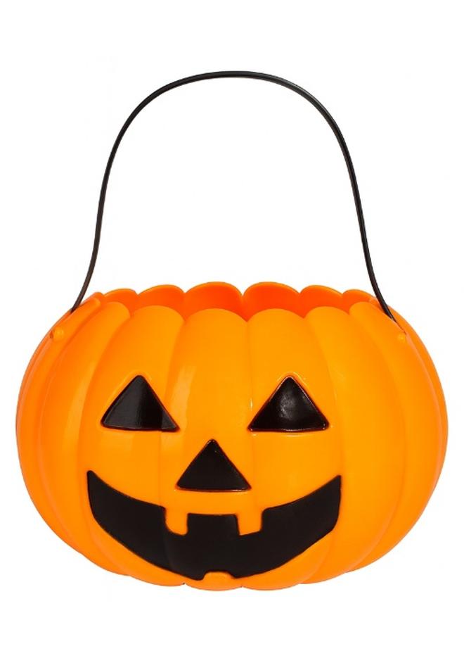 Small Pumpkin Candy Bucket for Halloween 7cm – Trick or Treat Squishy Pumpkin Basket For Kids And Party Decorations - Image 1