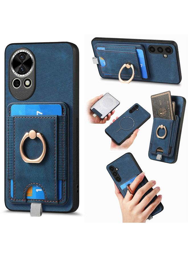 Zaboon Case For Huawei nova 13 Retro Splitable Magnetic Card Bag Leather Phone Case - Image 1