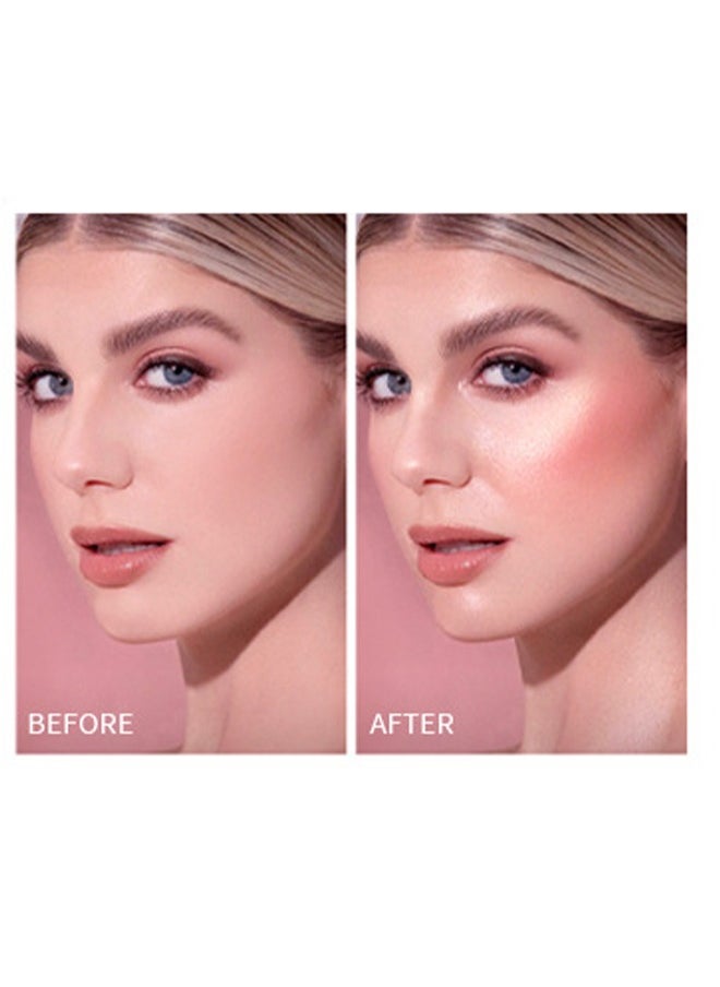 Julystar Creamy Texture Highlight Shadow Contouring Stick, Dual-ended Blush Stick With Sponge, Cream Contour Stick, 3-in-1 Cheek Blush & Lip Tint & Eyeshadow Moisturizing Lightweight Multi-Stick Blush(#103)  - Image 4